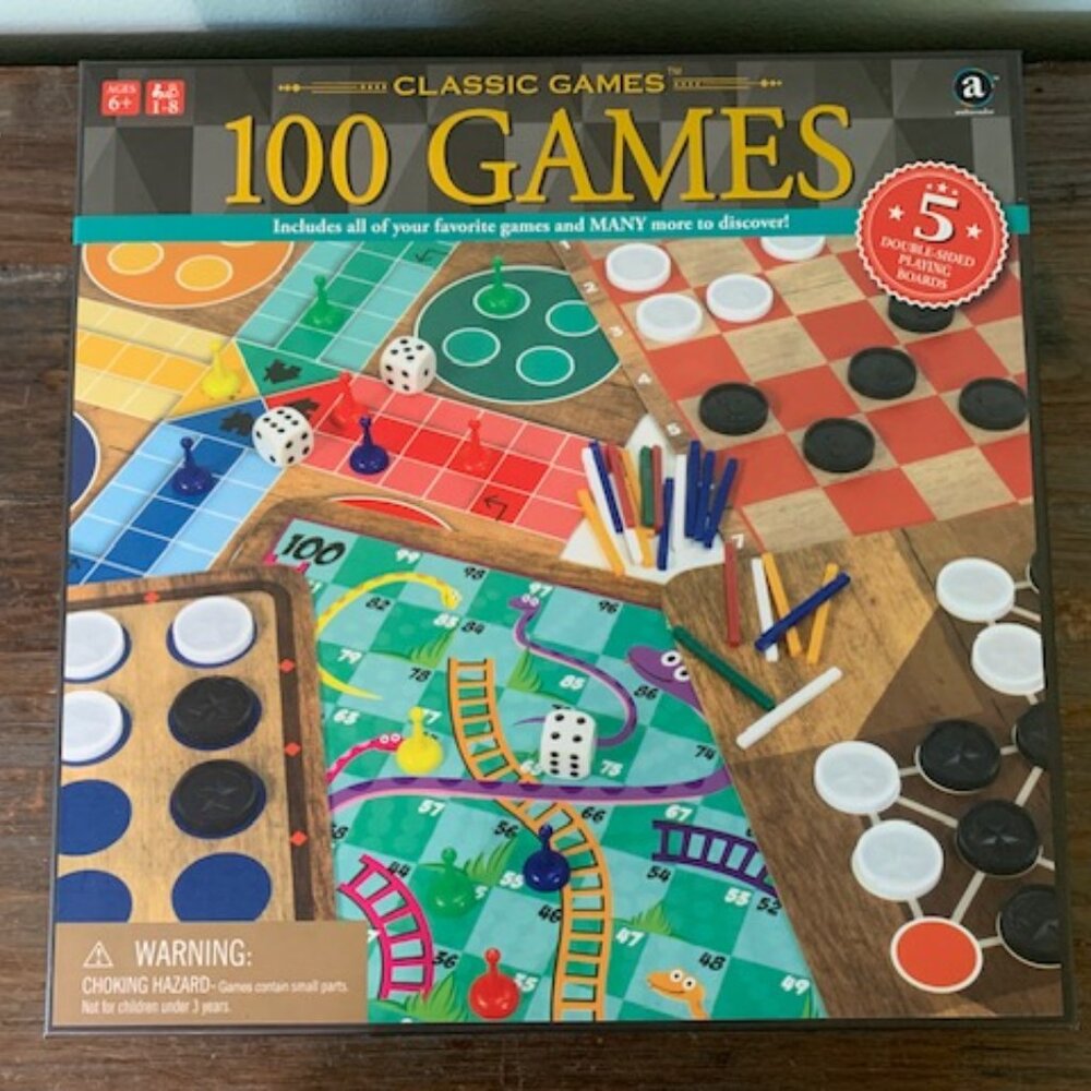 Classic Games- 100 Games Tic-Tac-Toe, Chess, Checkers & More